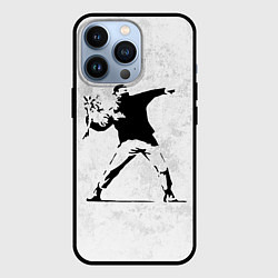 Чехол для iPhone 13 Pro BANKSY БУНТ RIOT БЭНКСИ, цвет: 3D-черный