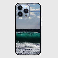 Чехол для iPhone 13 Pro Морской прибой, цвет: 3D-черный
