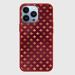 Чехол для iPhone 13 Pro Классические узоры classic, цвет: 3D-красный