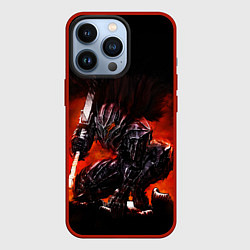 Чехол для iPhone 13 Pro ГАТС В ДОСПЕХАХ БЕРСЕРК, цвет: 3D-красный