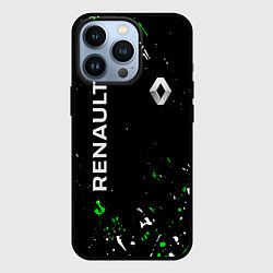 Чехол для iPhone 13 Pro RENAULT брызги, цвет: 3D-черный