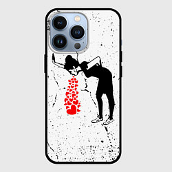 Чехол для iPhone 13 Pro Banksy - Бэнкси больная любовь, цвет: 3D-черный