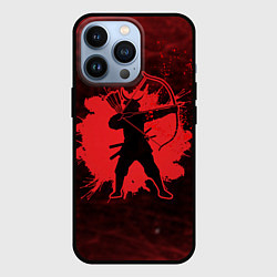 Чехол для iPhone 13 Pro Лучник Самурай Кровавый Bloody Samurai, цвет: 3D-черный