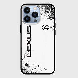 Чехол для iPhone 13 Pro Lexus texture Трещины, цвет: 3D-черный
