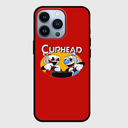 Чехол для iPhone 13 Pro Cuphead and Mugman Gamers, цвет: 3D-черный