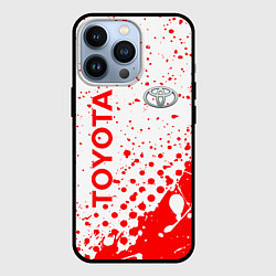 Чехол для iPhone 13 Pro Toyota брызги, цвет: 3D-черный