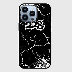 Чехол для iPhone 13 Pro 228 rap трещины, цвет: 3D-черный