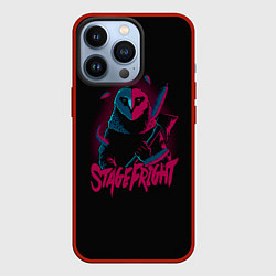 Чехол для iPhone 13 Pro Сова с топором Stage Fright, цвет: 3D-красный