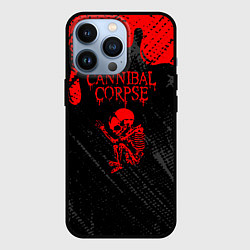 Чехол для iPhone 13 Pro Cannibal corpse потеки крови, цвет: 3D-черный