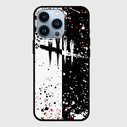 Чехол для iPhone 13 Pro Dead by daylight брызги красок, цвет: 3D-черный