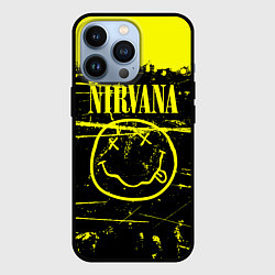 Чехол для iPhone 13 Pro NIRVANA гранж, цвет: 3D-черный