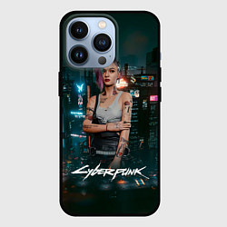 Чехол iPhone 13 Pro Джуди Cyberpunk 2077