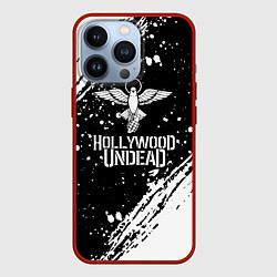 Чехол для iPhone 13 Pro Hollywood undead, цвет: 3D-красный