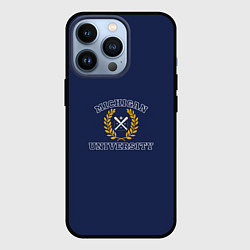 Чехол для iPhone 13 Pro Michigan University, дизайн в стиле американского, цвет: 3D-черный