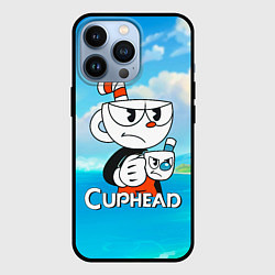 Чехол для iPhone 13 Pro Cuphead сердитая чашечка, цвет: 3D-черный