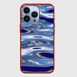 Чехол для iPhone 13 Pro Волна Тихий океан, цвет: 3D-красный