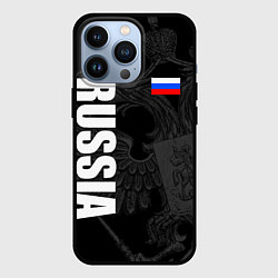Чехол для iPhone 13 Pro RUSSIA - BLACK EDITION, цвет: 3D-черный