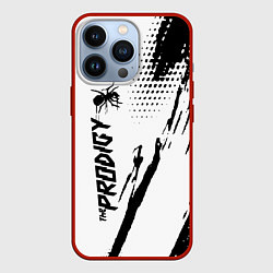 Чехол для iPhone 13 Pro The prodigy - логотип, цвет: 3D-красный