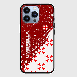 Чехол для iPhone 13 Pro Resident Evil Umbrella Corporation паттерн, цвет: 3D-черный