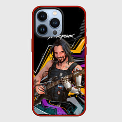 Чехол для iPhone 13 Pro Johnny гитарист cyberpunk2077, цвет: 3D-красный