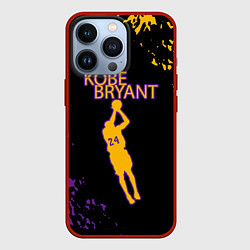 Чехол для iPhone 13 Pro Kobe Bryant Баскетболист 24, цвет: 3D-красный