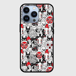 Чехол для iPhone 13 Pro Studio Ghibli Stars, цвет: 3D-черный