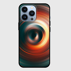 Чехол для iPhone 13 Pro Цветные круги - Black hole, цвет: 3D-черный