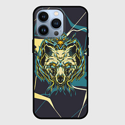 Чехол для iPhone 13 Pro Талисман волк, цвет: 3D-черный