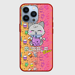 Чехол для iPhone 13 Pro Bubble Tea - Бабл Ти, цвет: 3D-красный