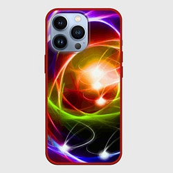 Чехол для iPhone 13 Pro Галактическое звёздное пространство Galactic Star, цвет: 3D-красный