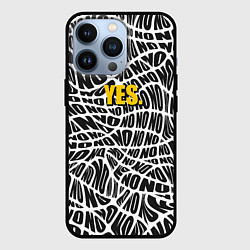 Чехол для iPhone 13 Pro No Yes, цвет: 3D-черный