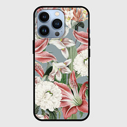 Чехол для iPhone 13 Pro Цветы Романтические Лилии, цвет: 3D-черный