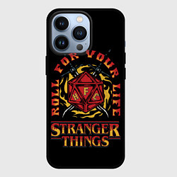 Чехол для iPhone 13 Pro HFC STRANGER THINGS, цвет: 3D-черный