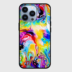 Чехол iPhone 13 Pro Неоновые всплески красок Лето Neon splashes of col