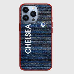 Чехол для iPhone 13 Pro CHELSEA F C ЧЕЛСИ ШУМ ПОЛОС ТЕКСТУРА, цвет: 3D-красный