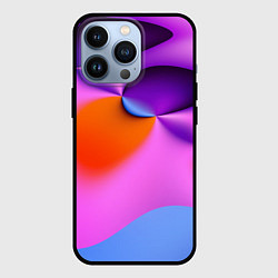 Чехол для iPhone 13 Pro Абстрактная красочная композиция Лето Abstract col, цвет: 3D-черный