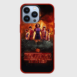 Чехол для iPhone 13 Pro ОЧЕНЬ СТРАННЫЕ ДЕЛА STRANGER THINGS, цвет: 3D-красный