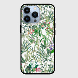 Чехол для iPhone 13 Pro Цветы Летний Ботанический Букет, цвет: 3D-черный