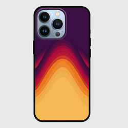 Чехол для iPhone 13 Pro Волны песка и лавы, цвет: 3D-черный