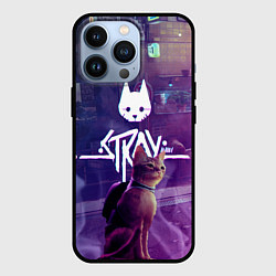 Чехол для iPhone 13 Pro Stray: Viloet Logo, цвет: 3D-черный
