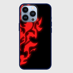 Чехол для iPhone 13 Pro КРАСНЫЙ ЩИТ ПРОКЛЯТЫЙ, цвет: 3D-тёмно-синий