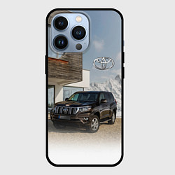 Чехол для iPhone 13 Pro Тoyota Land Cruiser Prado у горного коттеджа Mount, цвет: 3D-черный