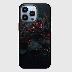 Чехол для iPhone 13 Pro Тлеющий розы, цвет: 3D-черный