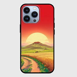 Чехол для iPhone 13 Pro Дорога к солнцу, цвет: 3D-черный