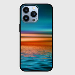 Чехол для iPhone 13 Pro Море с размытым фоном, цвет: 3D-черный