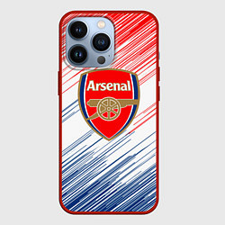 Чехол для iPhone 13 Pro Арсенал arsenal logo, цвет: 3D-красный
