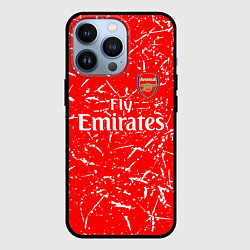 Чехол для iPhone 13 Pro Arsenal fly emirates sport, цвет: 3D-черный