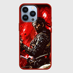 Чехол для iPhone 13 Pro Джин Сакай Самурай, цвет: 3D-красный