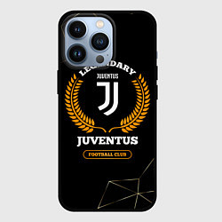 Чехол для iPhone 13 Pro Лого Juventus и надпись Legendary Football Club на, цвет: 3D-черный