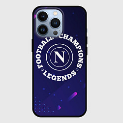 Чехол для iPhone 13 Pro Символ Napoli и круглая надпись Football Legends a, цвет: 3D-черный